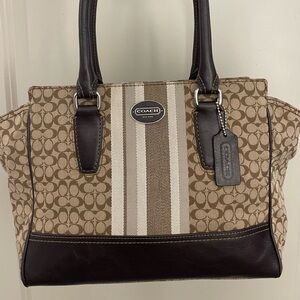 Coach Legacy Candace Signature Varsity Stripe Bag